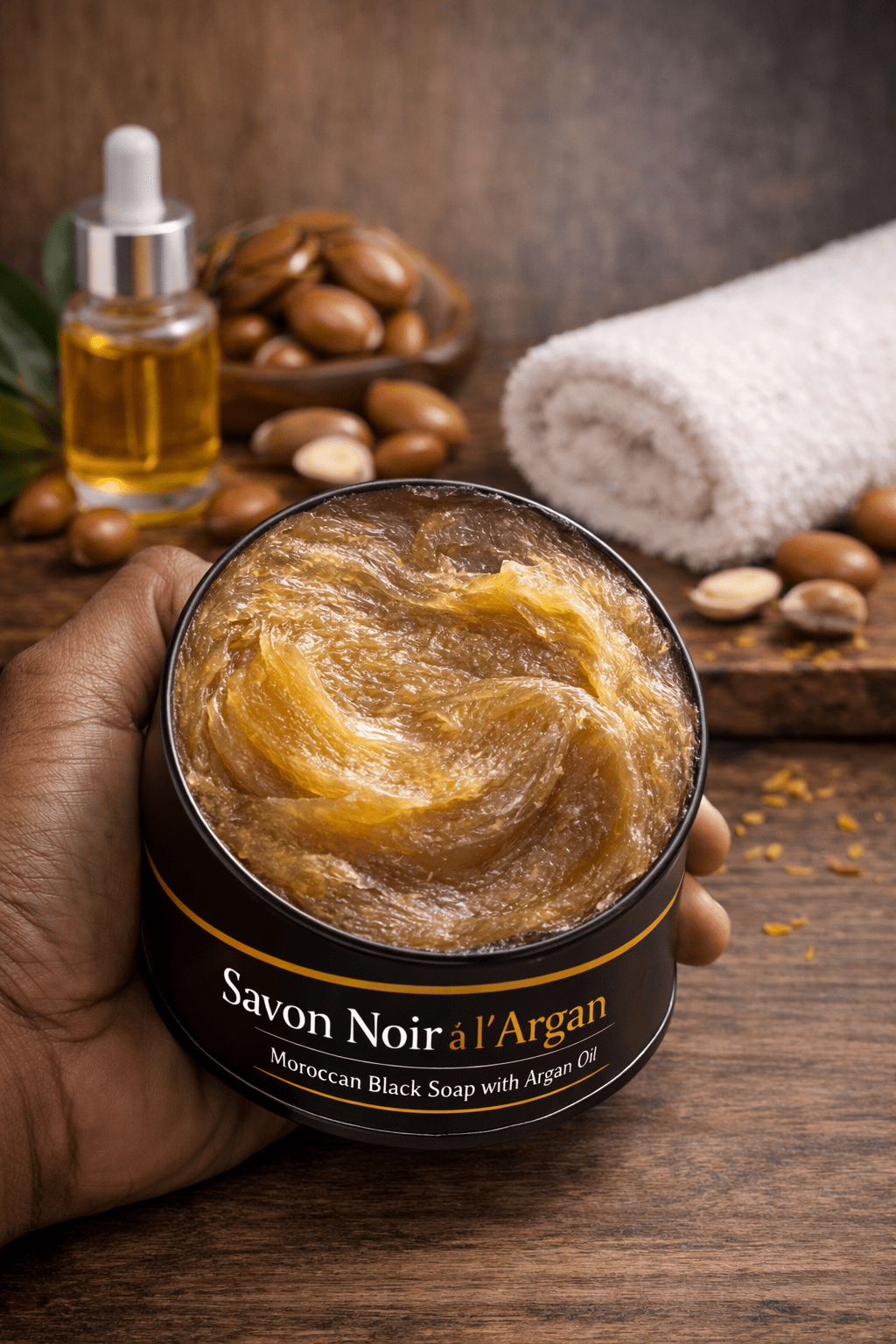 Savon noir à largan - Mr cosmétique Savon noir à largan