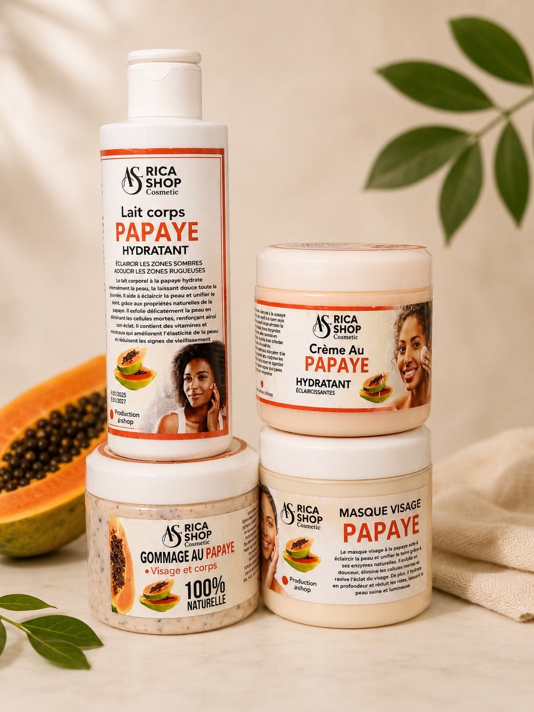 Kit Complet Corps à la Papaye | Mr Cosmétique Paris