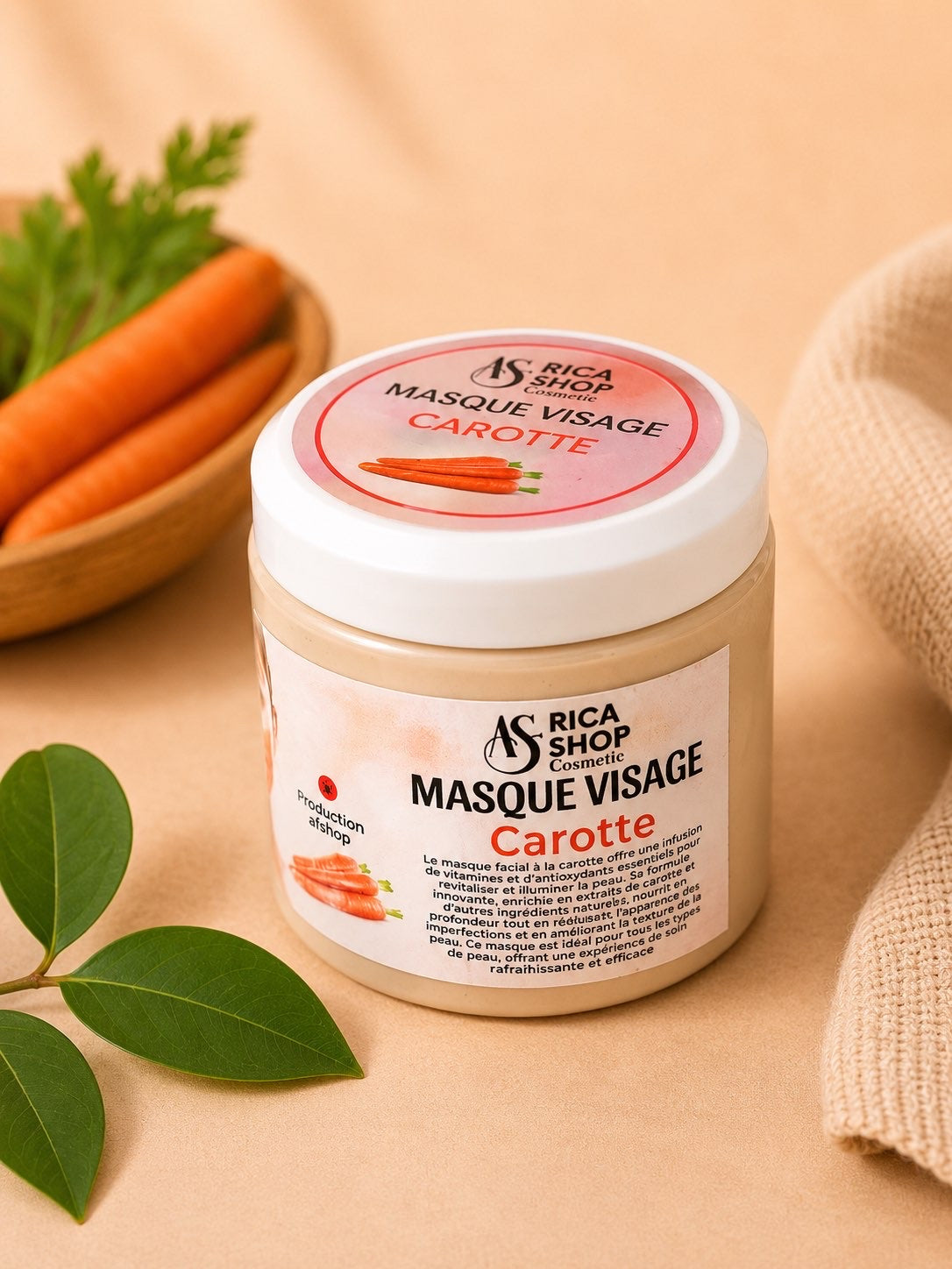Masque Visage à la Carotte - Hydratation Intensive et Réparation