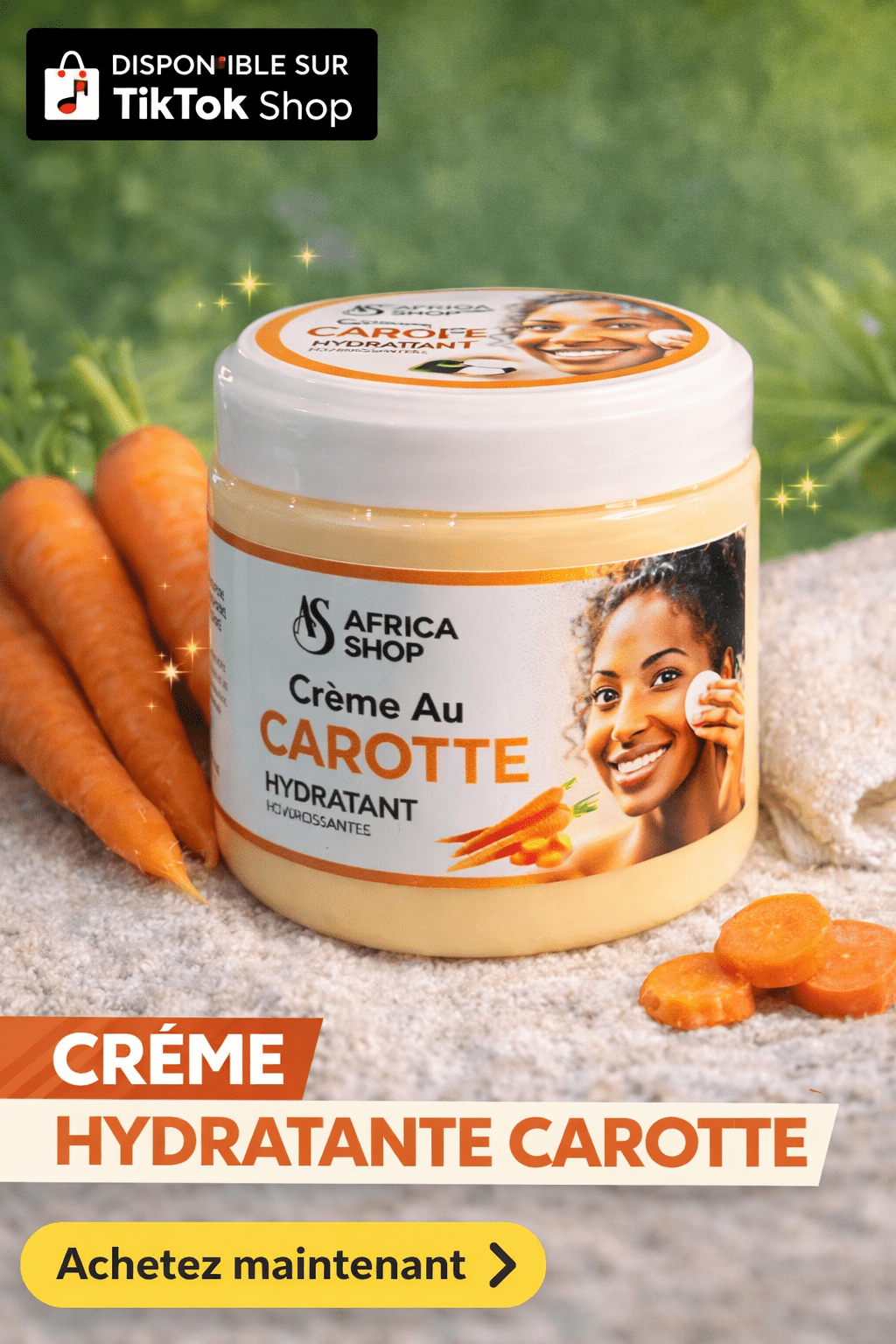 Crème pour le visage à la carotte - Mr cosmétique Crème pour le visage à la carotte