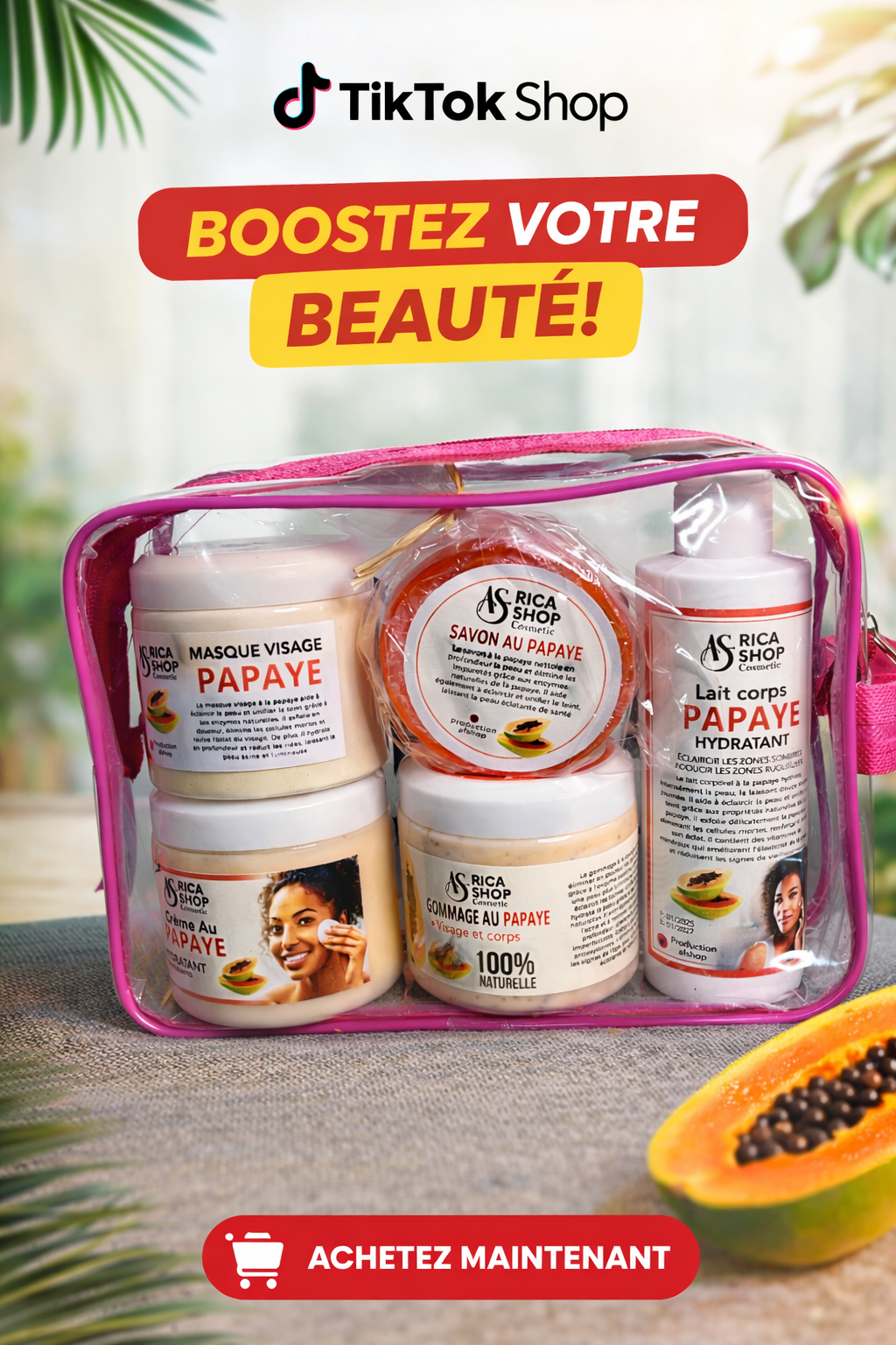 Gamme à la papaye - Mr cosmétique Gamme à la papaye