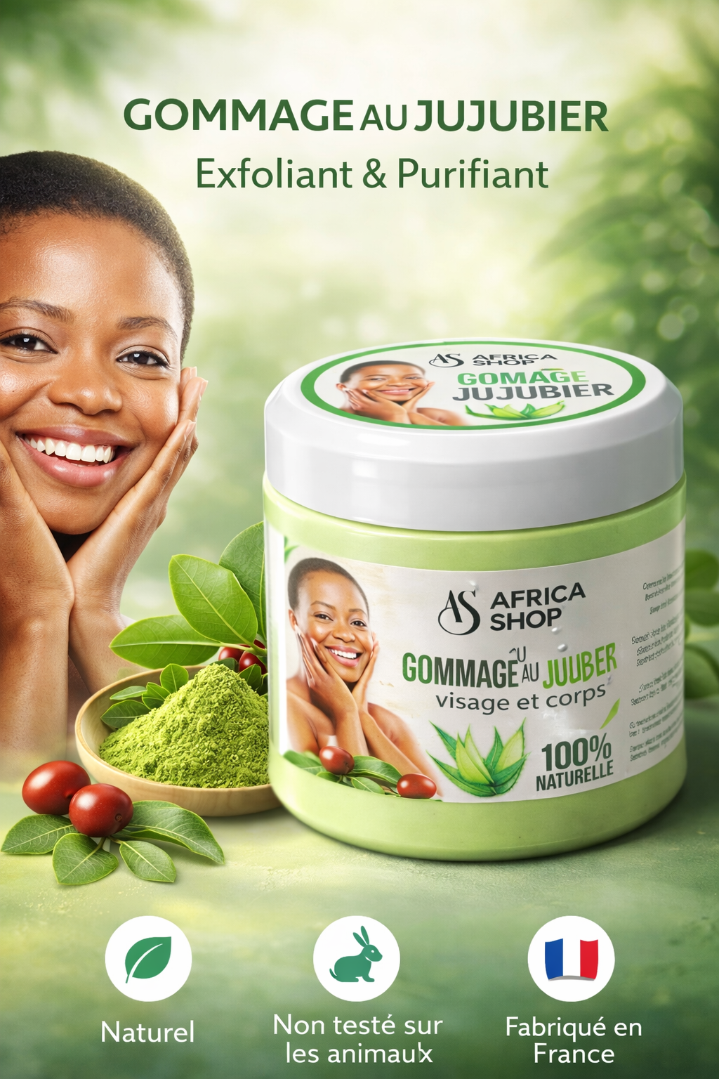 Gommage au jujubier pépite - Mr cosmétique Gommage au jujubier pépite