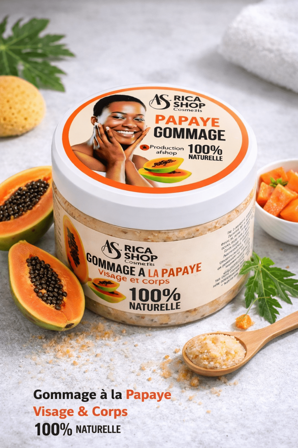 Gommage papaye - Mr cosmétique Gommage papaye
