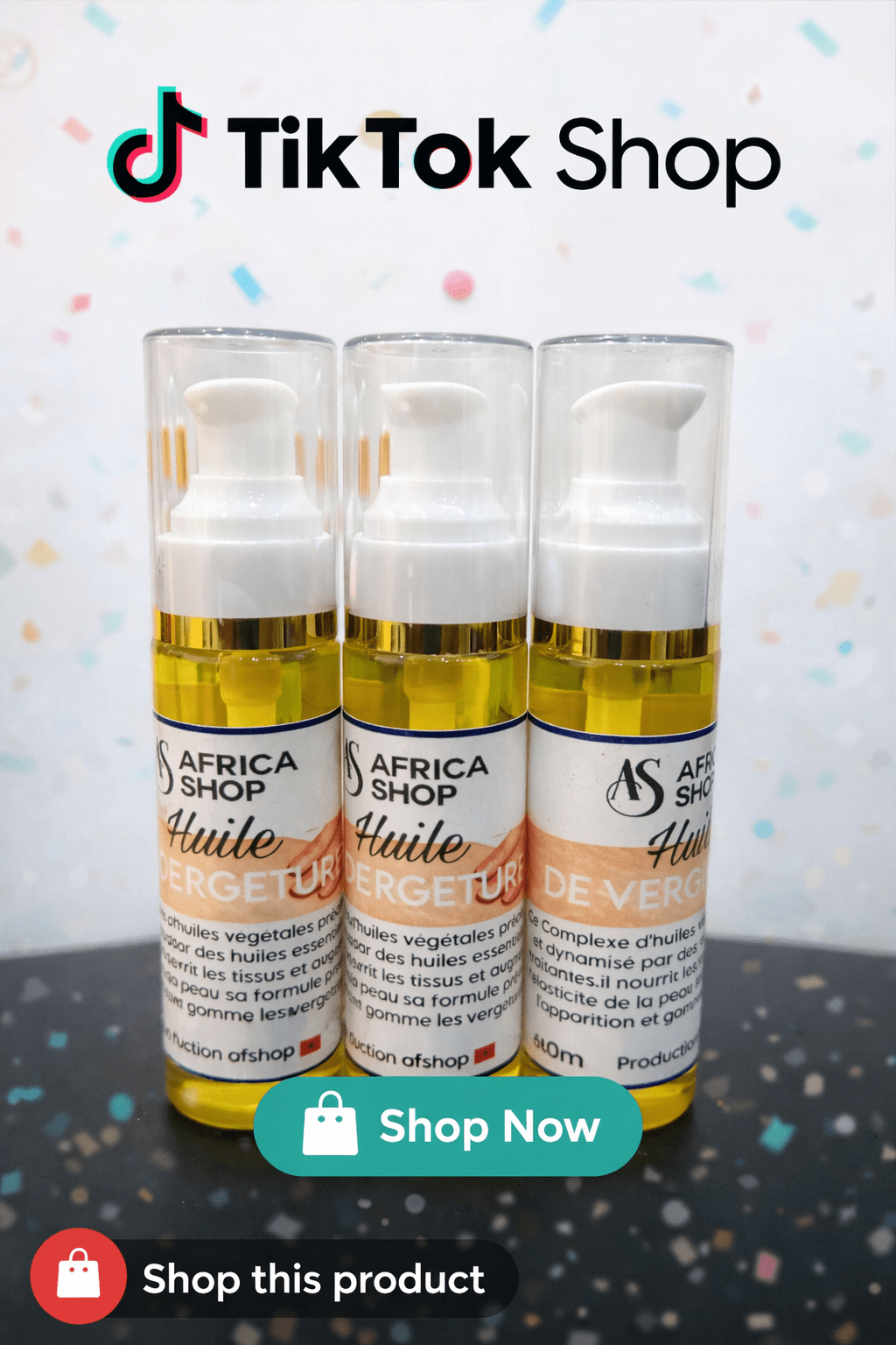 Huile pour les vergetures - Mr cosmétique Huile pour les vergetures