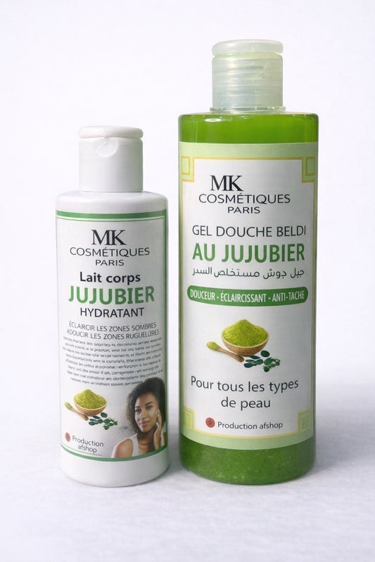 Kit au jujubier (lait de corps plus gel douche) - Mr cosmétique Kit au jujubier (lait de corps plus gel douche)