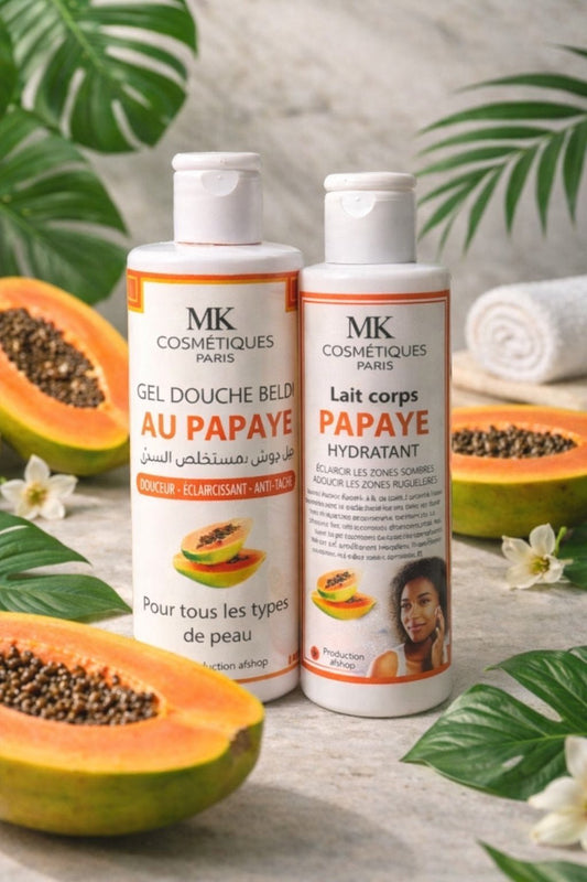 Kit pour le corps à la papaye - Mr cosmétique Kit pour le corps à la papaye