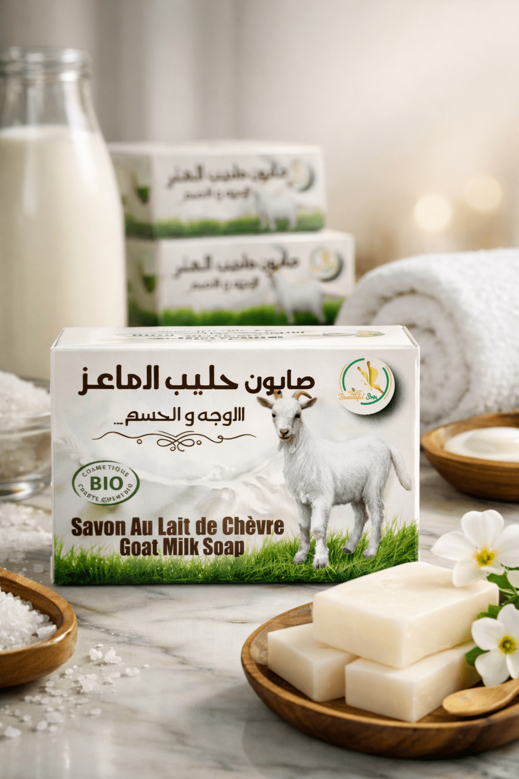 Savon au lait de chèvre - Mr cosmétique Savon au lait de chèvre