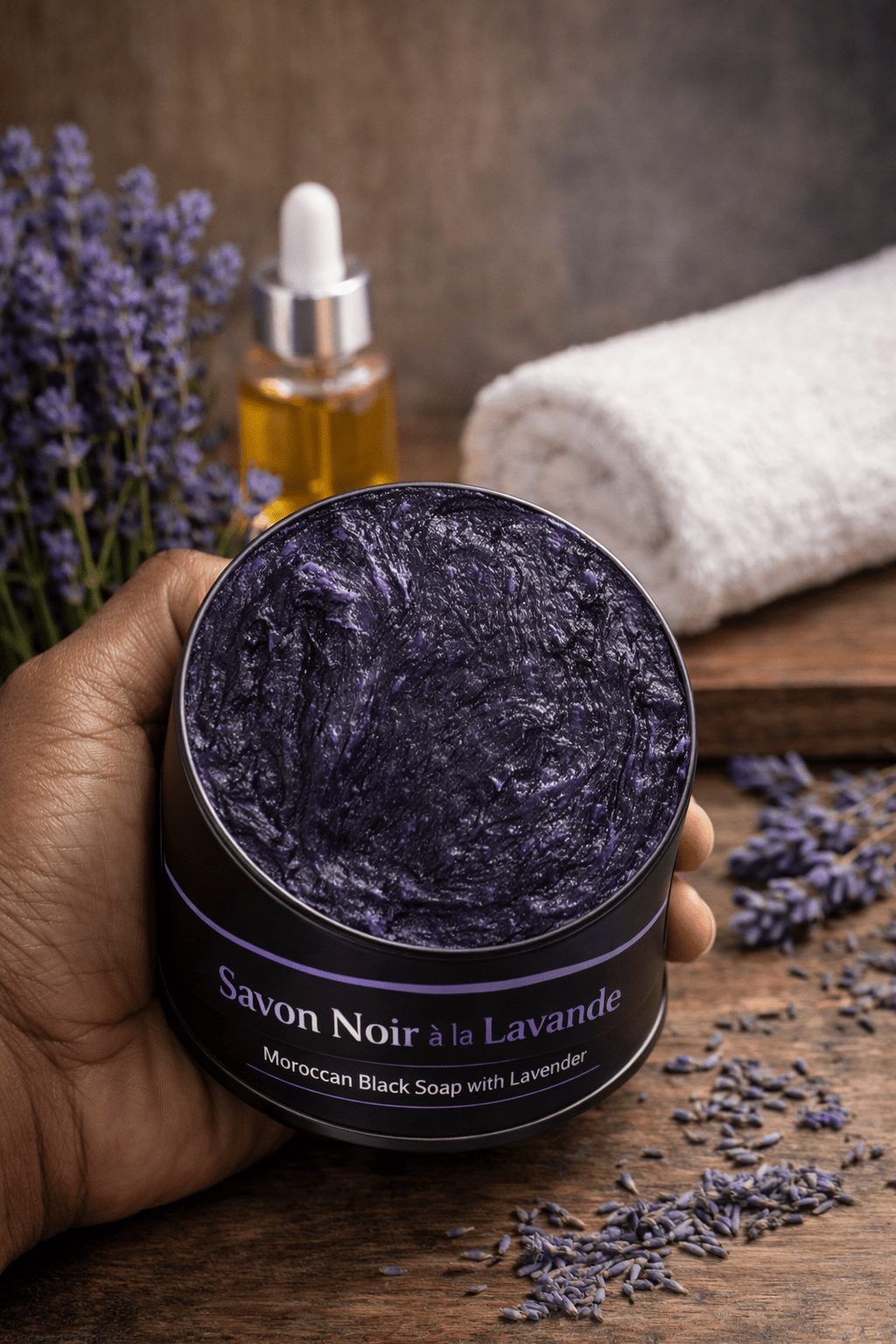 Savon noir à la lavande - Mr cosmétique Savon noir à la lavande
