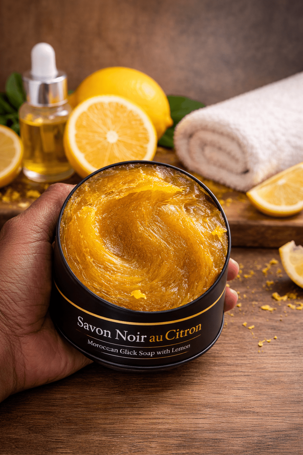 Savon noir au citron - Mr cosmétique Savon noir au citron