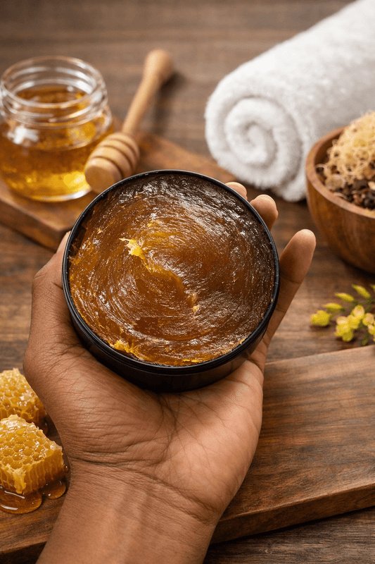Savon noir au 🍯 miel - Mr cosmétique Savon noir au 🍯 miel
